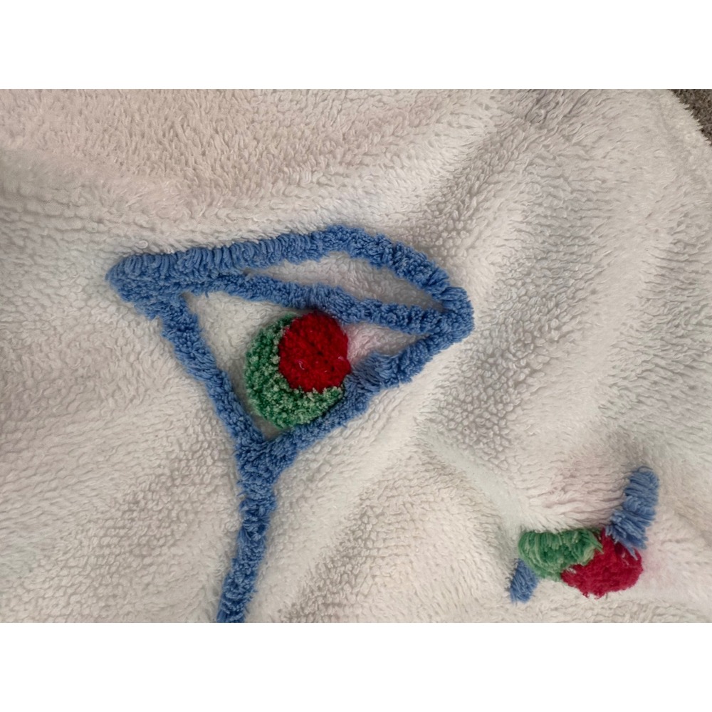Authentic Canyon Group Damze Martini Glass Chenille Robe XL FLAW - Read desc - Picture 11 of 12